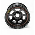thumbnail image 1 of Bassett 57RP4 15X7 DOT D-Hole 4x4.25 4 Inch Backspace Black Wheel, 1 of 2