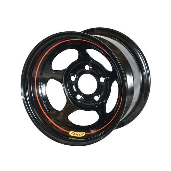 Bassett 58A52 15X8 Inertia 5x5 2" Backspace Black Wheel