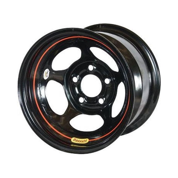 Bassett 58A52W 15X8 Inertia 5x5 2 In BS Wissota Black Wheel