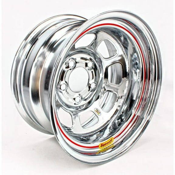 Bassett 58D5475WC 15X8 D-Hole 5x4.75" Wissota Chrome Wheel