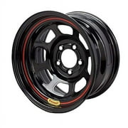 Bassett 58S53 15X8 D-Hole Lite 5x5 3" Backspace Black Wheel