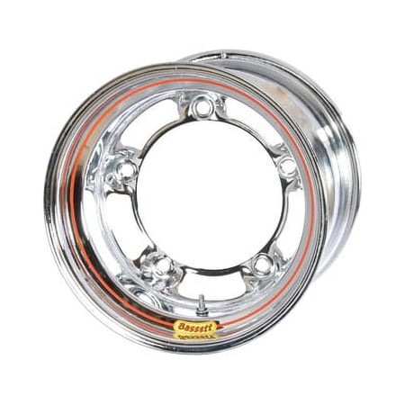 Bassett 58SR45C 15X8 Wide-5 4.5 Inch Backspace Chrome Wheel