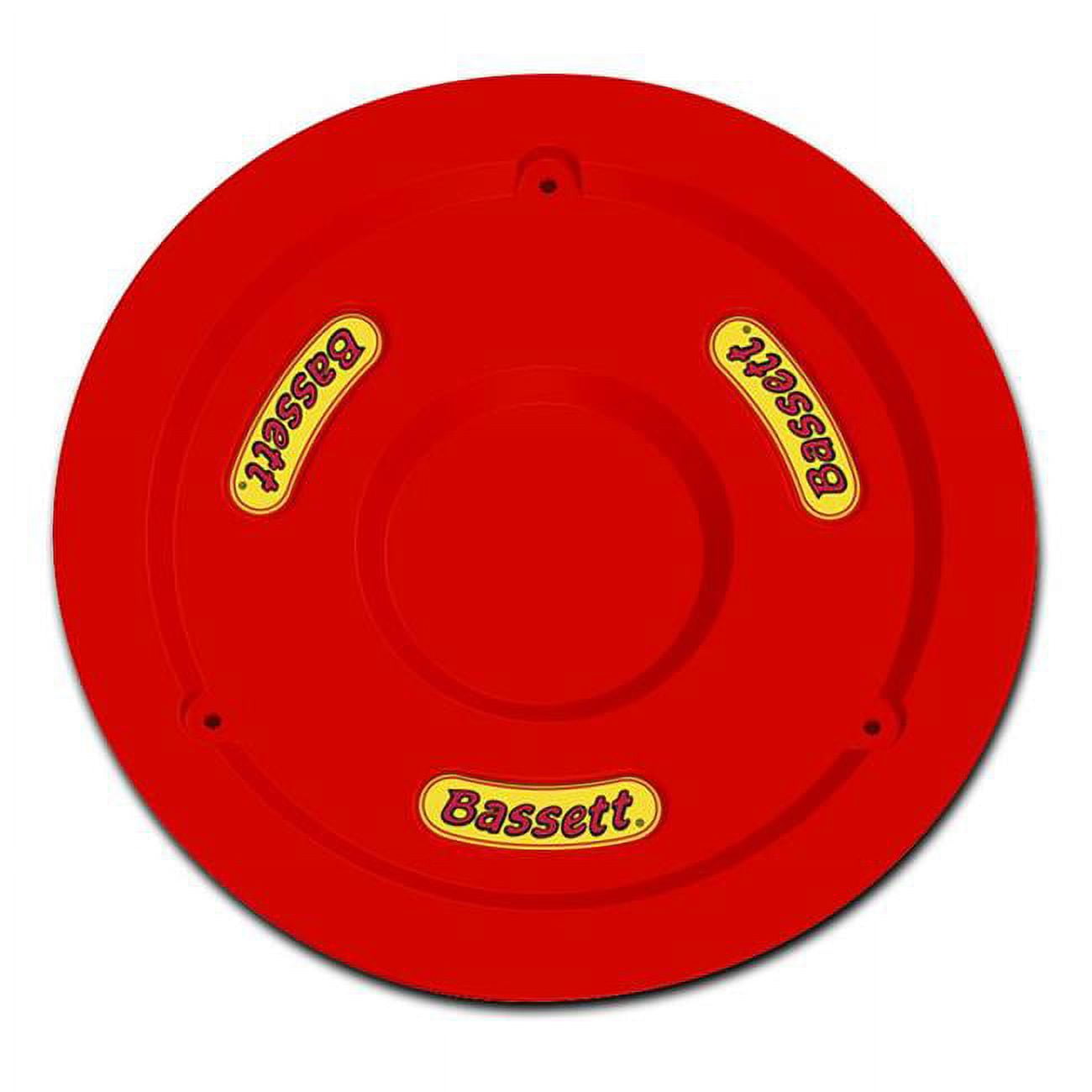 Bassett 5PLGFLORED Plastic Mud Cover Fluorescent Red