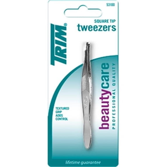 Bassett Brands WEB-53100-144 Trim Square Tip Tweezer - Case Of 144