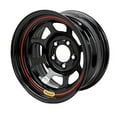 thumbnail image 1 of Bassett D58DN5 15X8 DOT D-Hole 5x100 mm 5 In. Bckspc Black Wheel, 1 of 2