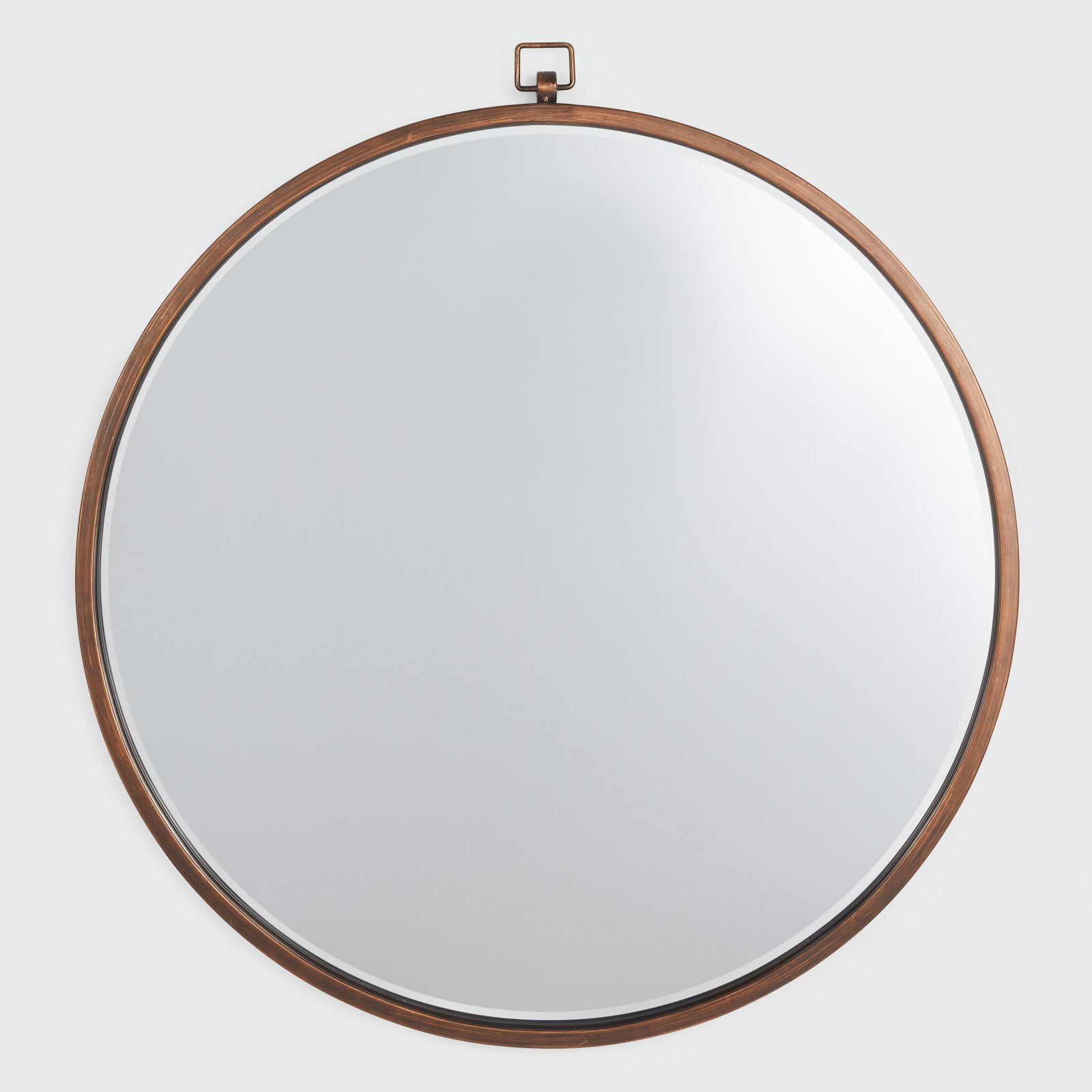 Vintage Glamour 36" Antiqued Bronze Round Wall Mirror