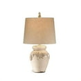 thumbnail image 1 of Bassett Mirror Eleanore Ceramic Table Lamp in Crackled Ivory, 1 of 4