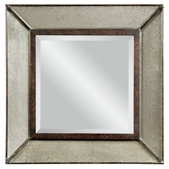 Bassett Mirror Metal Edinborough Wall Mirror With Brown Finish M3301BEC
