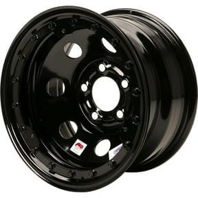 Bassett Racing Beadlock Steel 15" Wheel 5x5 BP 8 Lug Black IMCA Approved Vehicles