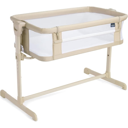 HALO BassiNest 2-in-1 Adjustable Baby Bedside Bassinet with Mattress Pad and Fitted Sheet, Oat