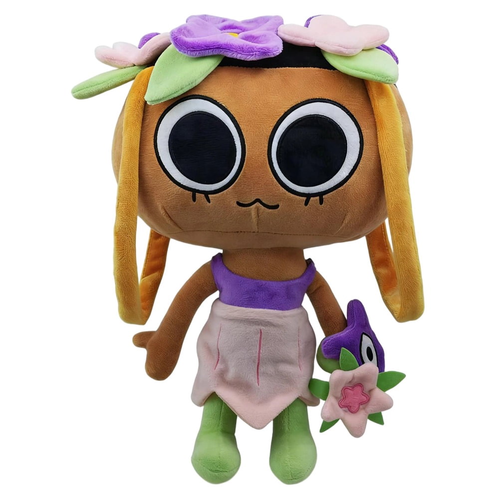 Bassie Deluxe 14 Inch Plush Stuffed Animal, Posable Arms and Legs with Magnetic Hands, Soft Character Plush Toy, Collectible Plush for Display and Gift