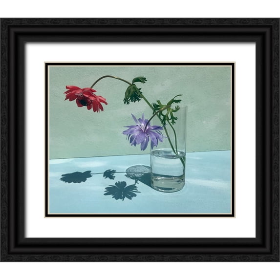 Basso, Donatella 24x20 Black Ornate Wood Framed with Double Matting Museum Art Print Titled - Light a Shadow