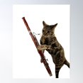 thumbnail image 1 of Bassoon Kitten Poster Wall Art, Modern Wall Decor For Living Room Bedroom, 12x18 UNFRAMED, 1 of 2