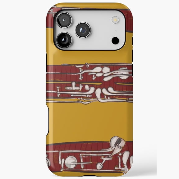 Bassoon Player Musical Symphony Art Tough iPhone Case 17 11 12 13 14 15 16 Pro Max