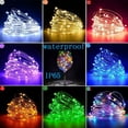 thumbnail image 1 of Basstop 2PCS Holiday Led christmas lights outdoor 50/100/200 LEDs string lights decoration for party holiday wedding Garland(White+Warm White/10M), 1 of 7