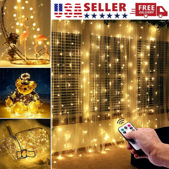 Basstop 5M 10M 20M USB Operated LED Copper Wire String Lights For Wedding Christmas Garland Festival Party Home Decoration lamp-10M/Warm White