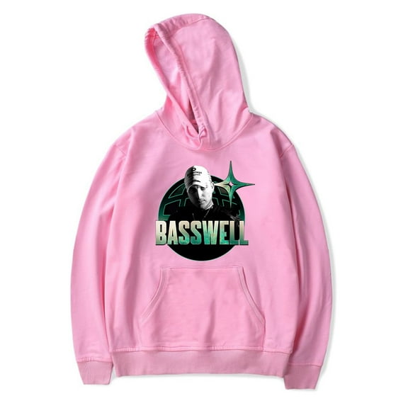 Basswell Rapper Hoodie Merch Women Men Long sleeve Fashion Casual Hooded Sweatshirts Style2