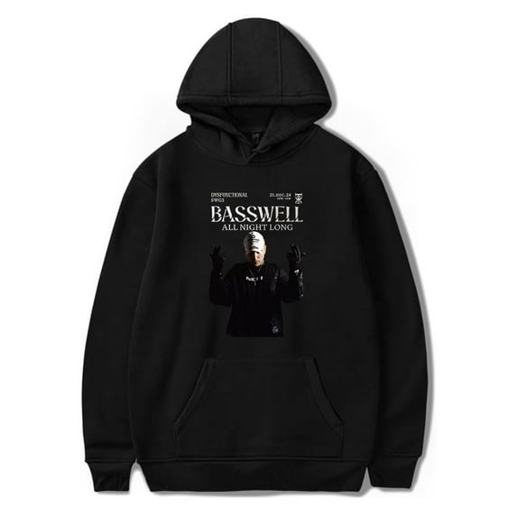 Basswell Rapper Hoodie Merch Women Men Long sleeve Fashion Casual Hooded Sweatshirts Style5