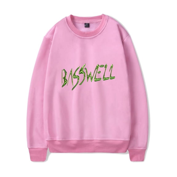 Basswell Rapper Merch Logo crew neck sweatshirt Women Men Long sleeve Fashion Casual Hooded Sweatshirts Style1