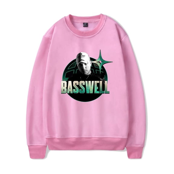 Basswell Rapper Merch Logo crew neck sweatshirt Women Men Long sleeve Fashion Casual Hooded Sweatshirts Style2