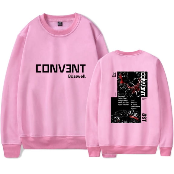 Basswell Rapper Merch Logo crew neck sweatshirt Women Men Long sleeve Fashion Casual Hooded Sweatshirts Style8