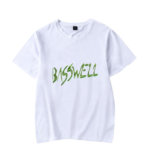 Basswell Rapper T-Shirts Logo Merch Women Clothes Trend Casual Short Sleeve Top Style1