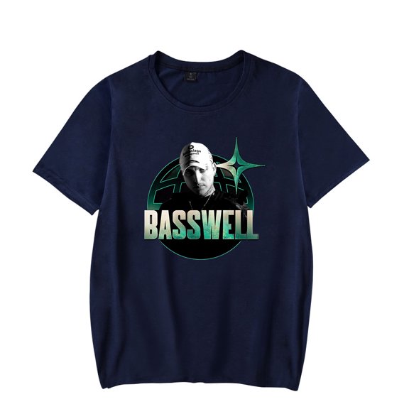 Basswell Rapper T-Shirts Merch Women Clothes Trend Casual Short Sleeve Top Style2