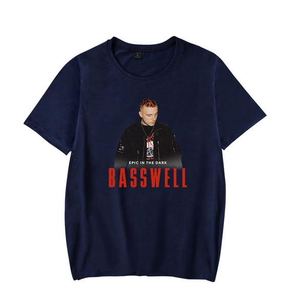 Basswell Rapper T-Shirts Merch Women Clothes Trend Casual Short Sleeve Top Style6