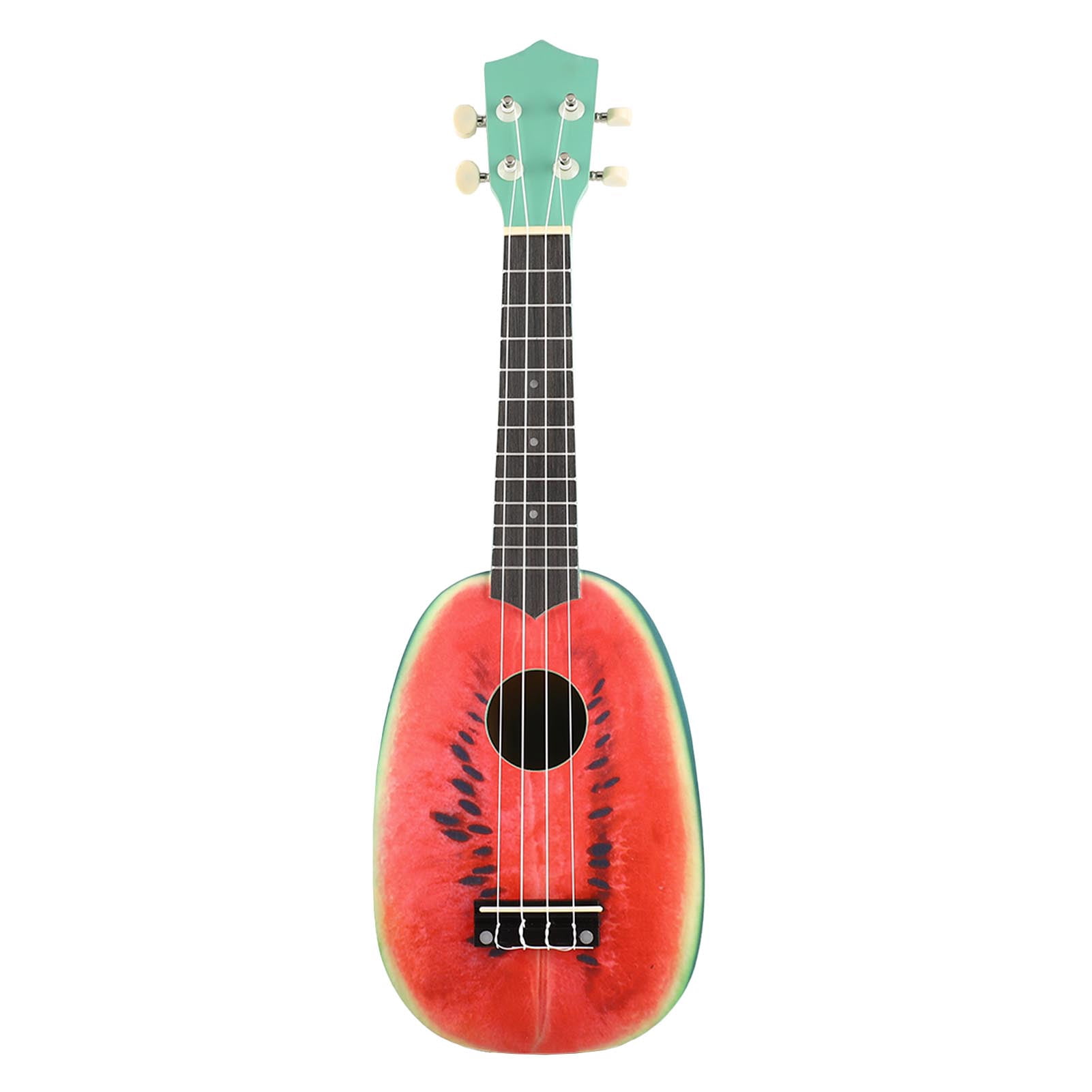 Basswo Watermelon Basswood 21 Ukelele 4 Strings Lovely Colorful Musical Instrument Christmas Kids Adults