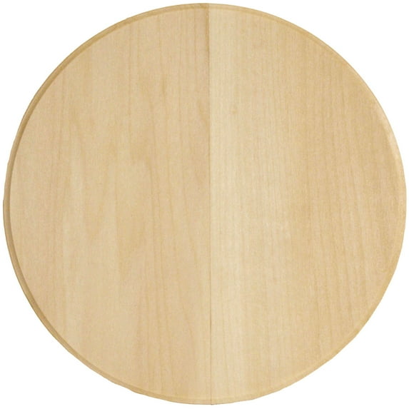 Basswood Circle Thin Plaque-6"X6"X.31"