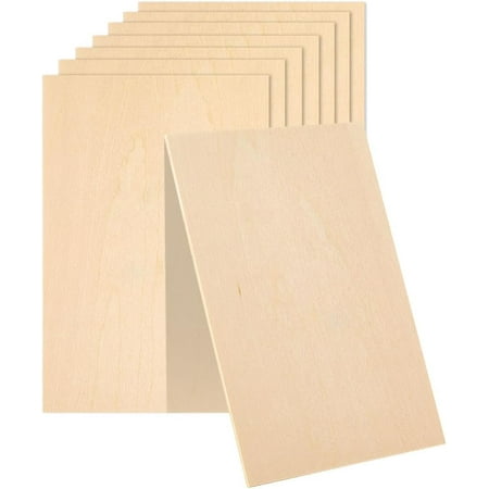 Basswood Plywood Rectangle BurlyWood 150x100x1.5mm