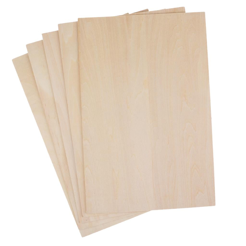 Basswood Sheets 2mm Thick RC Airplane Model DIY Making Kits 200x450mm 5pcs