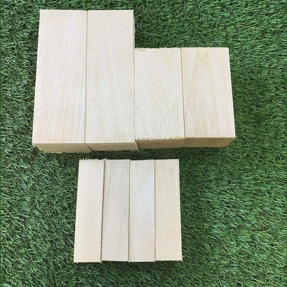 Basswood Turning Wood Blanks 1-1/2" x 1-1/2" x 18" (1 Piece) - Enhance Your Woodworking Skills with Exquisite Wood Turning Blanks