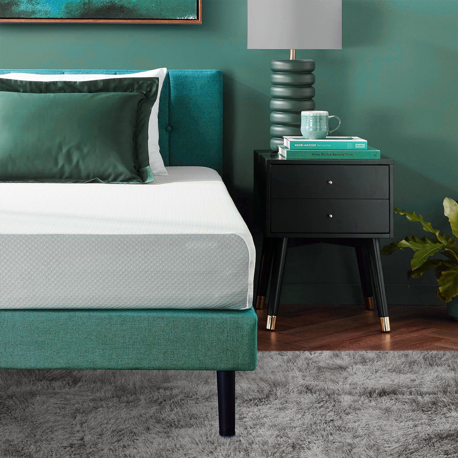 Bastch Memory Foam Mattress, 8 Inch Twin Size Medium Firm Memory Foam Mattress in a Box, Strong Edge Support, Pressure Relief & Motion Isolation