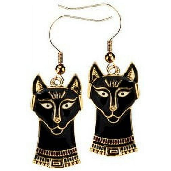 Bastet Earrings - Collectible Jewelry Accessory Dangle Studs Jewel