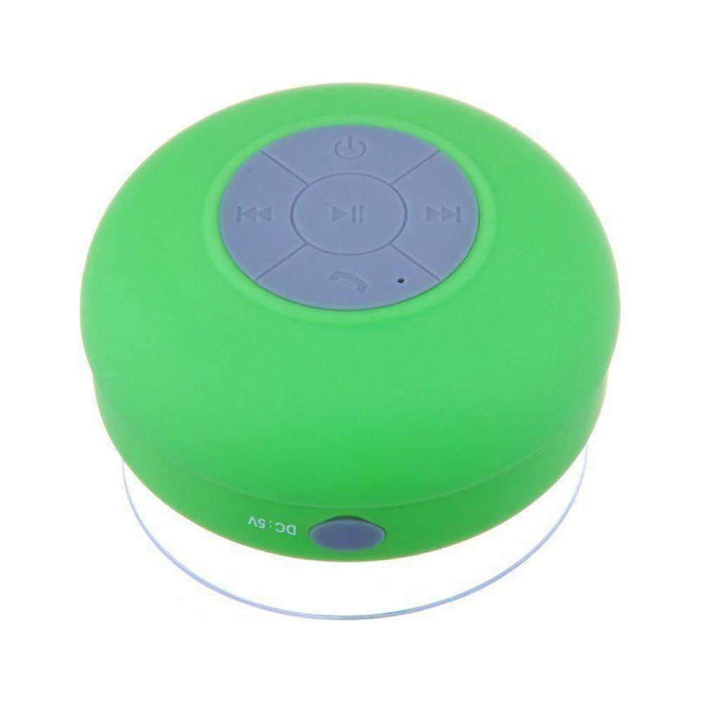 Bastex Green Bluetooth Wireless Waterproof Shower Speaker Water Resistant, Handsfree Portable Speakerphone with Built-in Mic