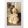 thumbnail image 1 of Bastida, Joaquin Sorolla y 12x18 White Modern Wood Framed Museum Art Print Titled - Pepilla the Gypsy and Her Daughter, 1 of 4