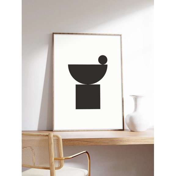 Bastien Bouta Abstract Forms 2 Abstract Art Printing On Museum Quality Decorative Wall Art Poster , Poster Print Only