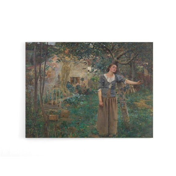 Bastien Lepage Joan Of Arc Painting Canvas Wall Art Print 18X24"