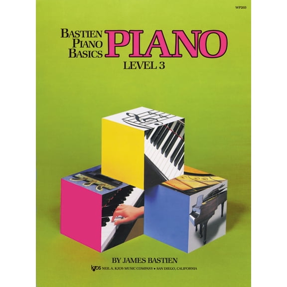 Bastien Piano Basics: Level 3 - Piano Book, KJOS Publishing