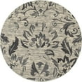 thumbnail image 1 of Bastille Collection Faded Beauty Woven Round Area Rug - Light Gray - 5 ft., 1 of 1