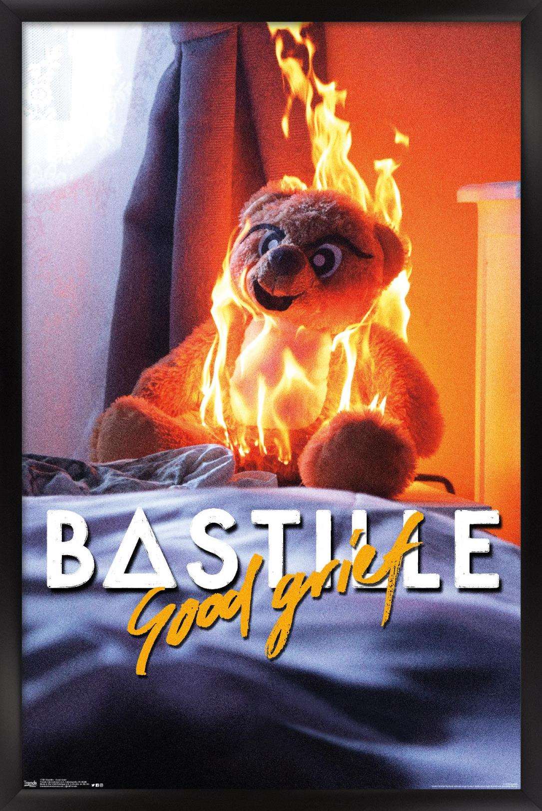 Bastille - Good Grief Wall Poster, 14.725" x 22.375", Framed