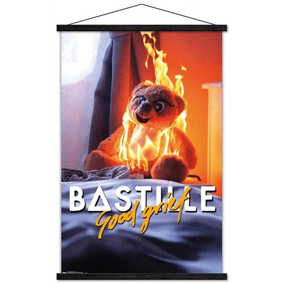 Bastille - Good Grief Wall Poster with Wooden Magnetic Frame, 22.375" x 34"