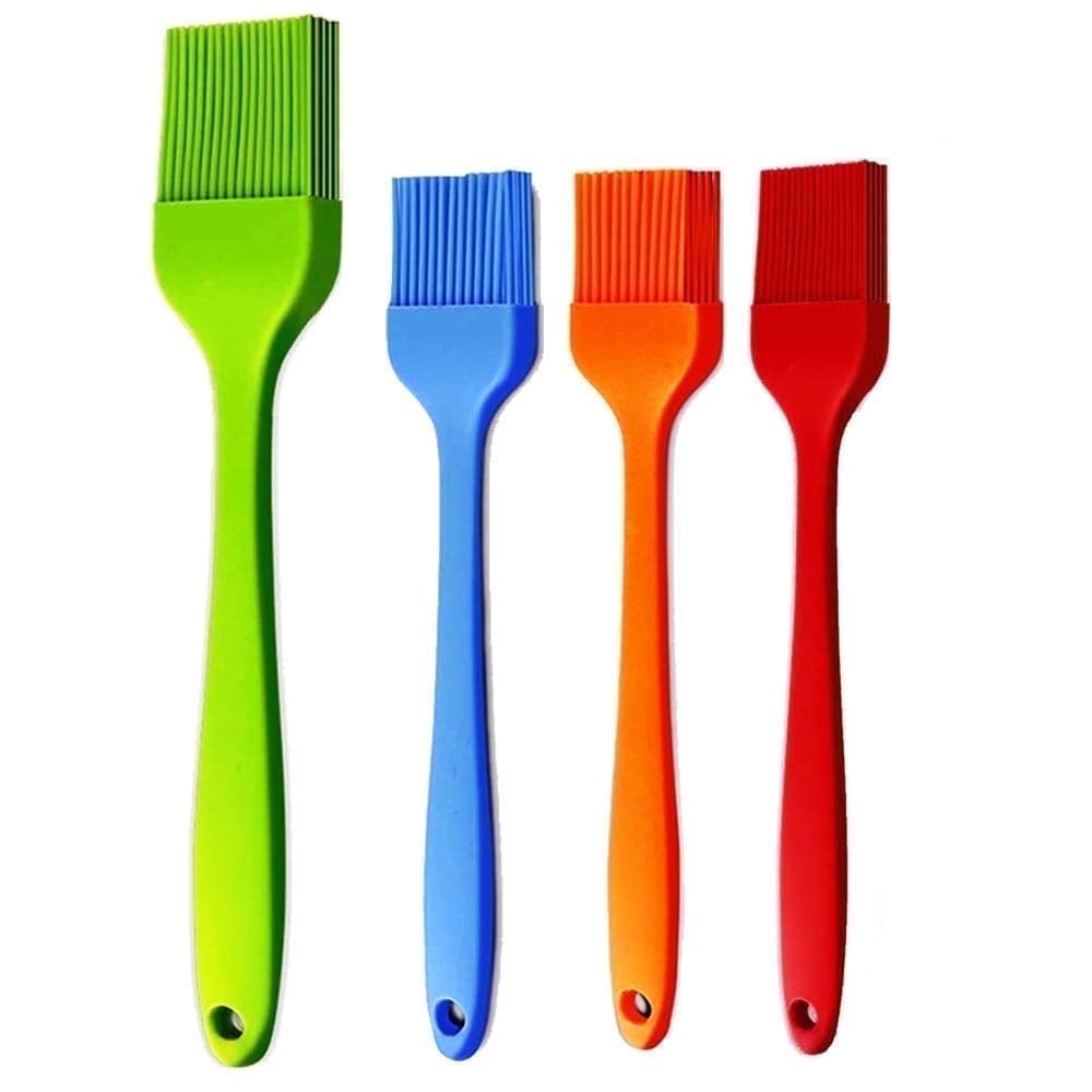 Basting Brush Silicone Baking Brush Oil Pastry BBQ Sauce Meat Kitchen Cooking Glazing Brush