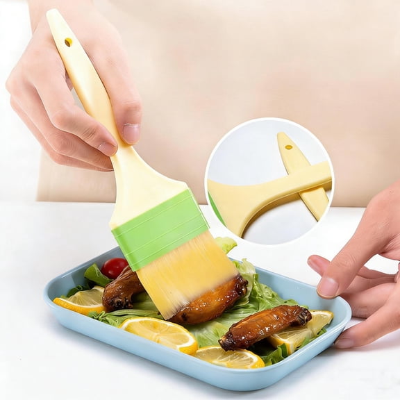 Basting Pastry Brush,Natural Wool Bristles Large Kitchen Brushes For Cooking And Baking.Perfect For Applying Oil,Butter,And Egg Wash.A Must-Have Tool For Baking Enthusiasts And Home Cooks.