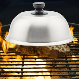 Cook N Home 9.5 Inch Stainless Steel Lid Basting Cheese Melting Steam Cover for Griddles Grills Walmart
