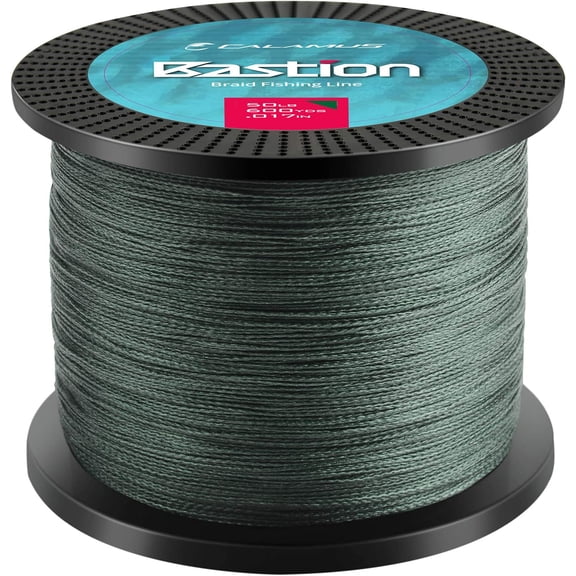 Bastion Braided Fishing Line -Abrasion Resisting Braided Lines Thin Diameter Superline Zero Stretch 4 Strand MultiTuf Fiber Braid Line