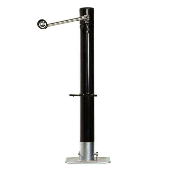 Bastion Distribution Side-Wind A-Frame Trailer Jack with a Rectangular Footpad | 5000lb Capacity A-Frame | 14 4/5" Travel | Powder Coated | BJ-5000SW-1 / RFP