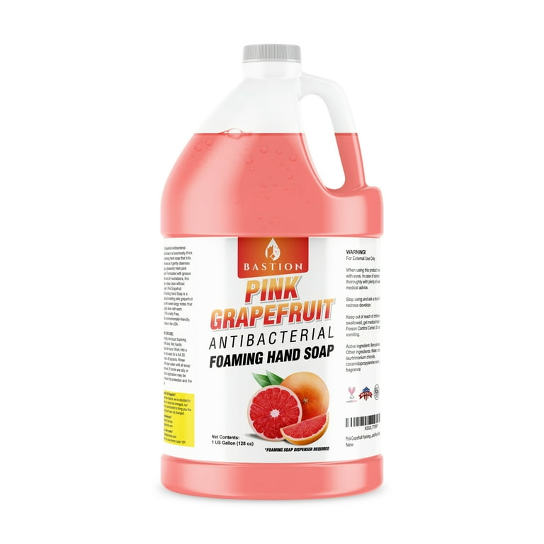 Bastion Pink Grapefruit Foaming Antibacterial Hand Soap Refill,