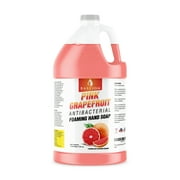 Bastion Pink Grapefruit Foaming Antibacterial Hand Soap Refill 1 Gallon 128 oz Refreshing Pink Grapefruit Scent Bulk Hand Soap-Made In The USA.